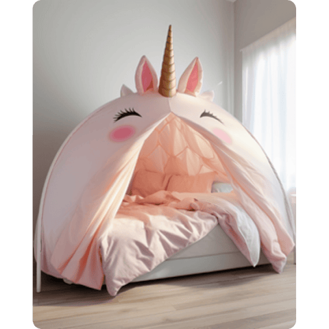 Unicorn Tent for Twin Bed